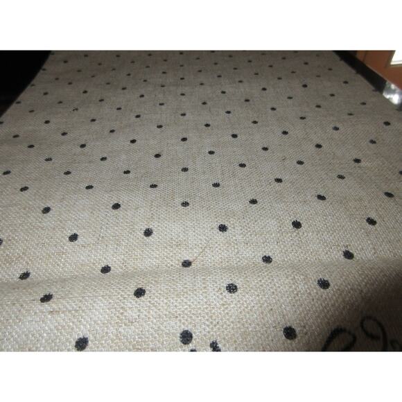 Midnight Market Happy Halloween Pumpkin Burlap Table Runner Primitive Distressed - Picture 4 of 7